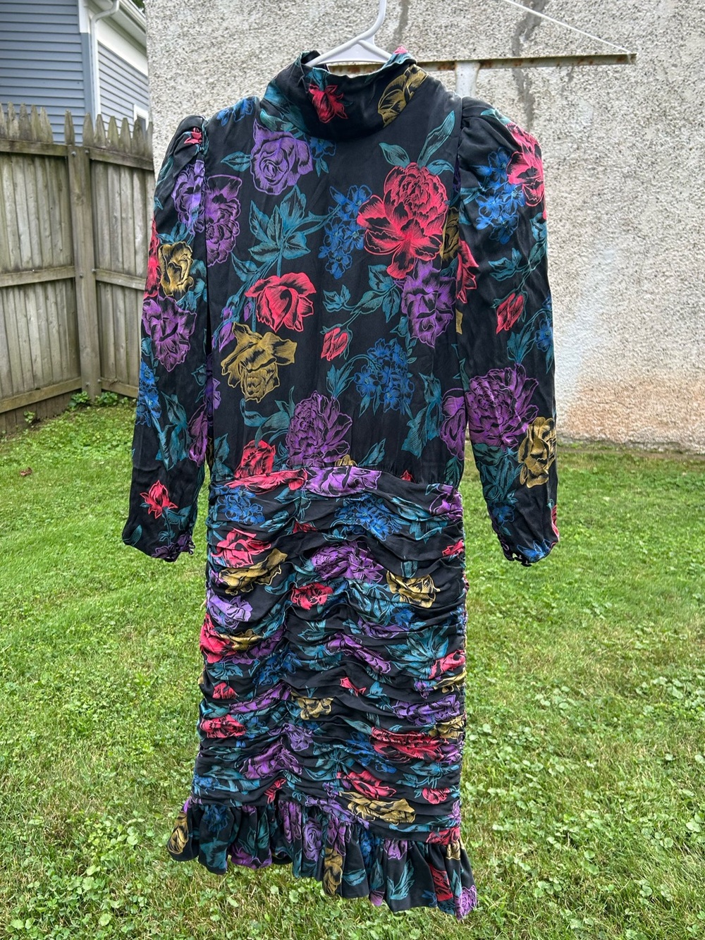 Vintage Albert Nippon silk cocktail dress